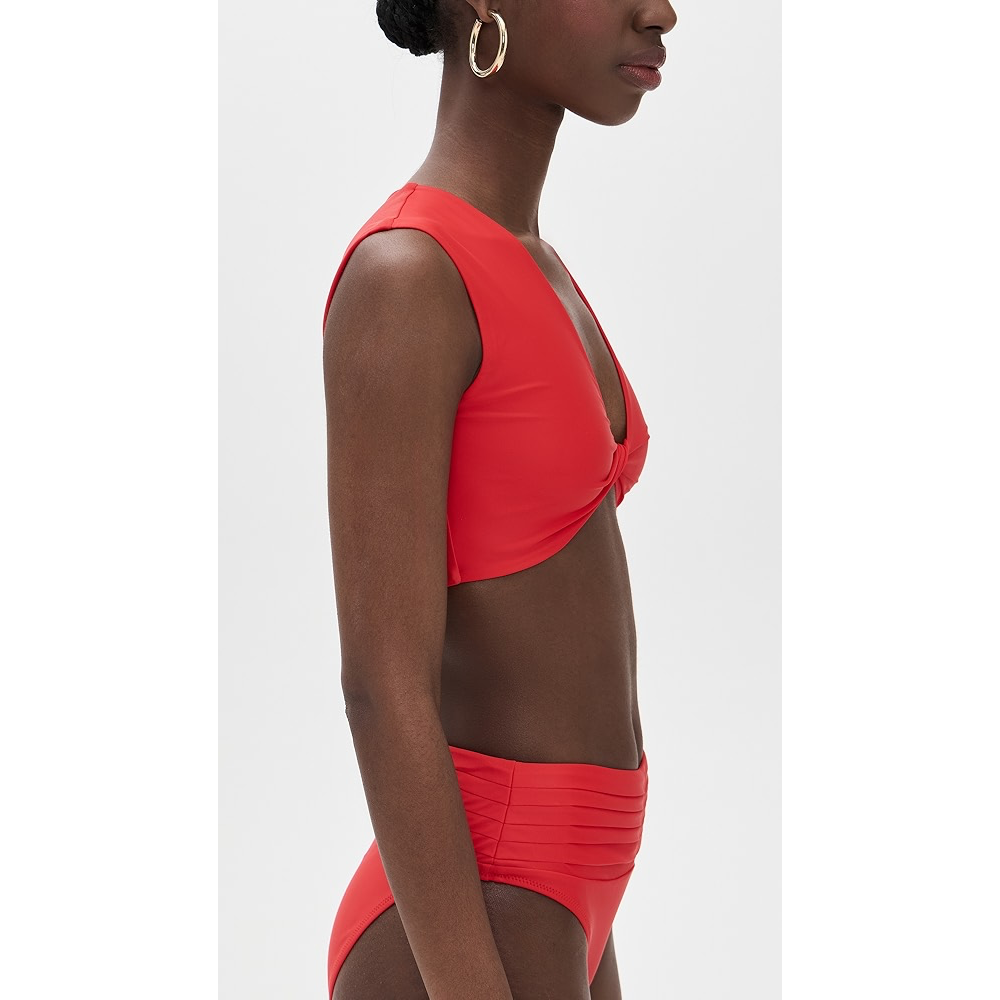 Ramy Brook Oliwia Bikini Top in Orange - Picture 4 of 5